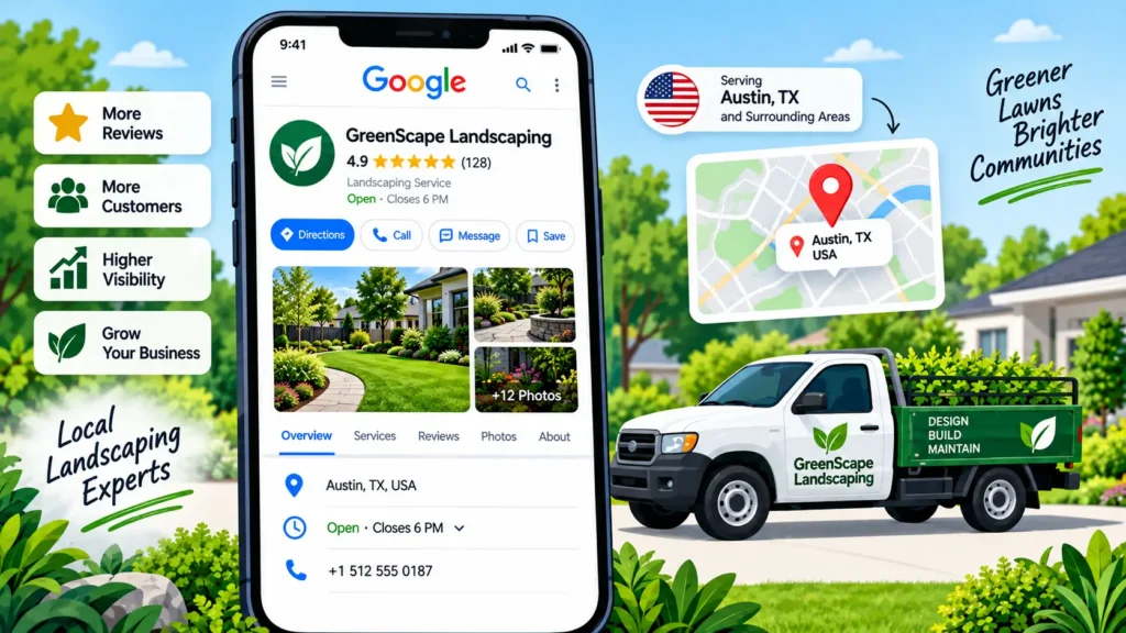Google Business Profile optimization for landscaping companies